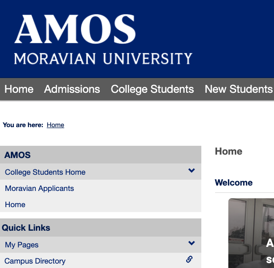 AMOS Desktop View